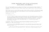 THE BOOK OF GALATIANS STUDY GUIDE I - Bible Classroom · Galatians 1:22-24, then he makes the comment that it was fourteen years before his visit to Jerusalem as recorded in chapter