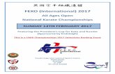 FEKO (International) 2017 All Ages 2017 Rev 1.pdf · Kata will be 1st, 2nd and 3rd place. ompetitors up to and including 4th Kyu may repeat the same Kata in each round. ompetitors
