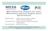 Manufacturing Science for Lean Manufacturing and Supply Chain … · 2010. 6. 22. · North American Plant-to-Enterprise Conference September 21-23, Orlando, FL Manufacturing Science