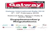 National Rally, Historic Rally & Junior Rally Supplementary …galwayrally.com/wp-content/uploads/2019/01/2019-National-Historic... · Gary Leonard. Clerk of the Course Galway International