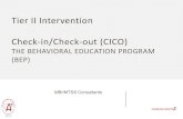 Tier II Intervention Check-in/Check -out (CICO)opi.mt.gov/Portals/182/Page Files/Special Education/MBI/CICO/CICO 2018... · Modules 1. Functional Thinking and Readiness for Implementation