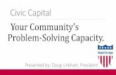 Civic Capital Your Community’s Problem-Solving Capacity. 1/Part 1/dl_icma_presentation... · 7 Components of Civic Capital. ... Community meetings (townhalls, forums, etc) Digital