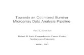 Towards an Optimized Illumina Microarray Data Analysis ... · 10/1/07 Bioconductor 2007, Chicago 2 Outline •Introduction of Illumina Beadarray technology •Lumi package overview