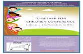 TOGETHER FOR CHILDREN CONFERENCE5c2cabd466efc6790a0a-6728e7c952118b70f16620a9fc754159.r37.… · Learning Services, The Family Connection, Jackson TOGETHER FOR CHILDREN CONFERENCE
