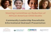Steering Committee on Reduction of African American Child ... · James Shelby Marlon Yarber Captain Bobby Davis12. Thank You! Discussion Questions 13 . Title: Transformative change