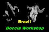 Brazil Boccia Workshop - ANDEande.org.br/wp-content/uploads/2019/12/Boccia-WorkshopTactics.pdf · to Boccia athletes. We can just help them to find the way to make correct answer