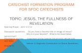 CATECHIST FORMATION PROGRAM FOR SFDC ... ... CATECHIST FORMATION PROGRAM FOR SFDC CATECHISTS TOPIC: