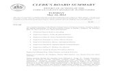 CLERK'S BOARD SUMMARY - Fairfax County Board Summary -4- May 22, 2012 8. PROCLAMATION DESIGNATING MAY