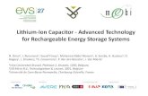 Lithium-Ion Capacitor -Advanced Technology for ......Organized by Hosted by In collaboration with Supported by Lithium-Ion Capacitor -Advanced Technology for Rechargeable Energy Storage