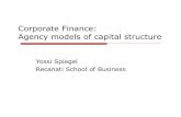 Corporate Finance: Agency models of capital structurespiegel/teaching/corpfin/ppt... · 2016. 5. 18. · Corporate Finance 30 Short-term debt (due at period 1.5) Suppose debt has