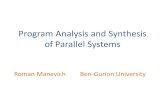 Program Analysis and Synthesis for Parallel Graph Programsmsagiv/courses/pa12-13/PA TAU... · Social network analysis, Computer graphics, Machine learning, … • Difficult to parallelize