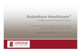 subsidium process total overview- v2 011115 (3).pptx [Read-Only] · Overall Market Data: Executive Summary/Key Themes 18 • Lakewood Hospital’s Volume Trends – In addition to