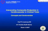 Interpreting Composite Endpoints in Cardiovascular in ...€¦ · Composite Outcomes: Challenges ♦Declining mortality & rising costs clinical trials places new priority on efficient