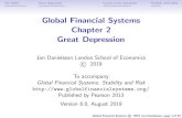 Global Financial Systems Chapter 2 Great Depression · The 1920s Great Depression Causes of the depression Parallels with today Deterioration Depression becomes Great Depression in