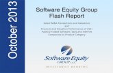 Software Equity Group October 2013 Flash Report · Sep-19-2013 AppDynamics, Inc. Semeantoja -- --Sep-18-2013 Groupon, Inc. (NasdaqGS:GRPN) Adtraction Marketing Limited -- --Sep-18-2013
