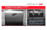 Hinged Fire Doors BS60 · cap for outside doors, cylinder lock and kick plates of height 300 or 800 mm. DAN-doors hinged fire doors are certified according to DS 1052. Referring to
