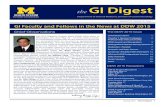 the GI Digest...The 2015 Digestive Disease Week (DDW) takes place in Washington, D.C. from May 16 – 19. This event provides an unparalleled opportunity for the Division to showcase