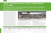 FUEL PREPARATION RDF production and utilisation in India · in India The production of refuse-derived fuels (RDFs) from municipal solid waste (MSW) offers one solution to address