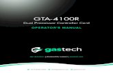 GTA-4100R Service Manual 6V4-1 - Gastech · The GTA-4100 series is a family of fixed-instrument, continuous-monitoring systems. The GTA-4100R is a two-channel dual processor, rack