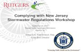 Complying with New Jersey Stormwater Regulations Workshopwater.rutgers.edu/PVSC/1_Welcome and Asking the Right Questions... · Newark, NJ Gregory A. Tramontozzi, Esq. Executive Director.