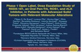 Phase 1 Open Label, Dose Escalation Study of RXDX-101, an ...ingytadevsite.kpi.boutique/.../Ignyta_-_ASCO_2014_final_presentation… · Mice were treated orally with RXDX-101 at 120