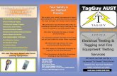 TagGuy AUST Brochure.pdf · Thermal Switchboard Imagery Emergency Exit Lighting Testing and Repairs Electrical Repairs Carried Out FIRE EQUIPMENT TESTING: Fire Extinguisher Testing