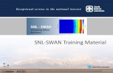 SNL-SWAN Training Materialsnl-waterpower.github.io/SNL-SWAN/_downloads/SNL-SWAN... · 2019. 12. 20. · SNL-SWAN Training Material. Sandia National Laboratories is a multi -mission