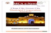 MCA e-News - AmritsarMCA e-News Municipal Corporation, Amritsar. May, 2016 Clean City Green City Municipal Corporation, Amritsar Publication of E-newsletter 2 Municipal Corporation