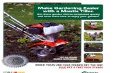 2015 1st response tiller brochure - Mantis UK · Combine the tiller of your choice with our most popular lawn care attachments and make big savings on our prices. Our Special Value
