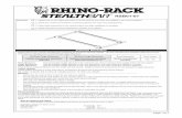 Rhino-Rack - Fitting Instructions - Roof Racks ... · • Roof racks must be removed when vehicle is put through an automatic car wash. 5HFRPPHQGDWLRQV It is essential that all bolt