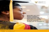 REPORT OF THE MINISTERIAL TASK TEAM ON RETENTION AND ... · Report of the Ministerial Task Team on the Recruitment, Retention and Progression of Black South African Academics 1 Abbreviations