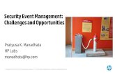Security Event Management: Challenges and Opportunities · Rule Generation. Rule Matching. Few hours’ data ~10K eps. Alerts. Rules
