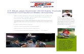 CT. Blue Jays Summer 2019 Early Tryouts Central Connecticut … · 2018. 9. 25. · CT. Blue Jays Summer 2019 Early Tryouts Central Connecticut State University “The Connecticut
