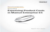 Expensing Product Costs in Mamut Enterprise E5...Expensing Product Costs in Mamut Enterprise E5 8 N/C 1099: Stock delivered, not Invoiced This N/C is used as an allocation account