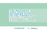 The Regional Safe Spaces network in the Americas: Lessons ... · The RSSN comprises civil society organizations, community volunteer networks, faith-based organizations, government