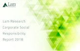 Lam Research Responsibility Report 2018 · 2019. 6. 18. · Lam Research Corporate Social Responsibility Report 2018 3 Letter from Our CEO This is Lam’s 5th annual corporate social