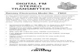DIGITAL FM STEREO TRANSMITTERn4tze.com/FM35.pdf · RAMSEY TRANSMITTER KITS FM10A, FM25B, FM30, FM Stereo Transmitters FM100B, FM35 Professional FM Stereo Transmitters AM1, AM25 AM