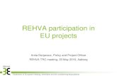 REHVA participation in EU projects · 14 pilot projects, in 7 countries received technical assistance for their energy refurbishment plans to NZE perforance level 15.000+ hotel owners