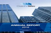 ANNUAL REPORT 2016 - Over The Wire · Brisbane QLD 4000 Share Register Link Market Services Level 15, 324 Queen Street Brisbane QLD 4000 Auditor PKF Hacketts Audit Level 6, 10 Eagle