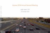 Aconex 2016 Annual General Meeting - ASX2016/10/25  · Aconex financial model Financial model 1 Historical Aconex FY2016 2 An upfront invoice represents any invoice raised for a period