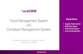 Ticket Management System Popular Names (or) Help Desk ... · *Get the demo from the sales executive on our customer portal for complaint management, and let your customer directly