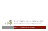 Week9 RevenueManagement Video1€¦ · Airline Deregulation (1978) 15.071x - Revenue Management: An Introduction to Linear Optimization 2 • The administration of President Jimmy