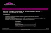 D5201, D5205 ChIP DNA Clean & Concentrator™ · 2019. 1. 30. · The ChIP DNA Clean & Concentrator™ recovers ultra-pure DNA from cell lysates that is proportional to the lysate