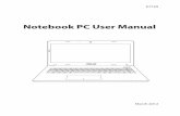 Notebook PC User Manualdlcdnet.asus.com/pub/ASUS/nb/X301A/E7169_eManual_X301A_Z...Notebook PC User Manual 7 Safety Precautions The following safety precautions will increase the life