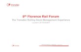 20140428 Florence Rail Forum TD1 · 8th Florence Rail Forum – Rolling Stock April 28, 2014 18 • Regional rail competition can attract new Rolling Stock manufacturers (ie, in Germany