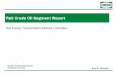 Rail Crude Oil Segment Report - Surface …...FRA Crude Oil Packaging Investigation 6 • FRA notified API 7/29/13 that FRA is investigating proper classification and packaging of