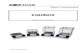 MASTER ESP Equinox User Manual RevB June 2018€¦ · manual de instrucciones. ... funciones de pesaje, pesaje y ajuste del balance de apagado. ... Al seleccionar el comando de apagado,