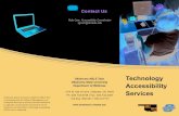 Technology Accessibility Services Brochure€¦ · Accessibility Coordinator. rgcarr@okstate.edu. ... Oklahoma state agencies and higher education . institutions in designing, developing,
