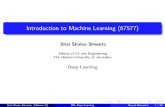 Introduction to Machine Learning (67577)shais/Lectures2014/2017Lecture_DeepLear… · Introduction to Machine Learning (67577) Shai Shalev-Shwartz School of CS and Engineering, The