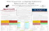 The Superior Lodging Industry: Marriott vs. Hyatthonorscollege/documents/... · Marriott was listed on the New Year Stock Exchange (NYSE) in 1968 and the company was divided into